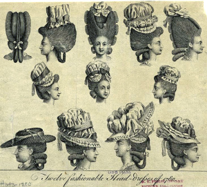 1780 Twelve fashionable head-dresses